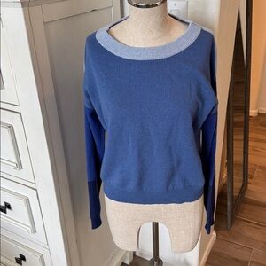 SWTR S colorblock wool cashmere sweater